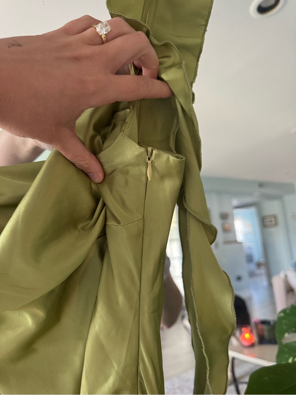 Princess Polly Olive Green Maxi Dress - Picture 4 of 7